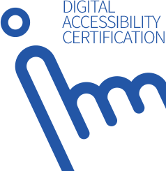 DIGITAL ACCESSIBILITY CERTIFIED (디지털 접근성 인증) 로고